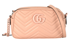 Small GG Marmont Camera Bag, Leather, Pink, 447632 486628, 2*